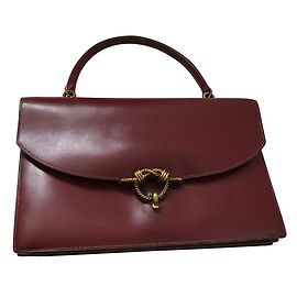 Hermès Cordeliere handbag dark red leather Dark red