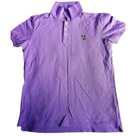 Dsquared2-Dsquared2 new men's purple color polo XL-Purple