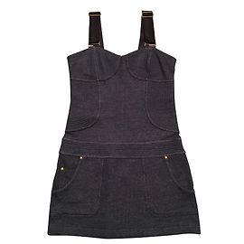 Minivestido de jersey de algodão azul Juicy Couture Azul