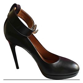 Givenchy Shark Pumps Schwarz Leder 110mm Schwarz