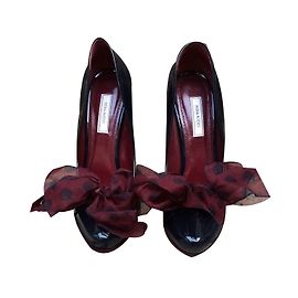 Nina Ricci Escarpins Bleu Bordeaux