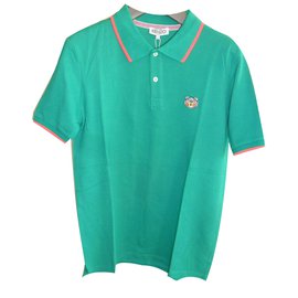 Kenzo-Kenzo new men's polo with tiger logo, green large-Green