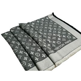Louis Vuitton Lenço Clássico Monograma Preto