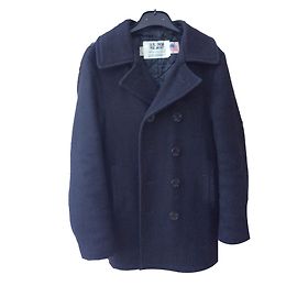 Peacoat Schott in lana blu navy Blu navy