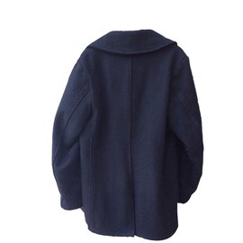 Schott-Men Coats Outerwear-Navy blue
