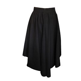 Zara Navy Blue Asymmetrical High Waist Skirt S Navy blue