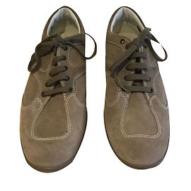 Hogan Derbies en daim beige Beige