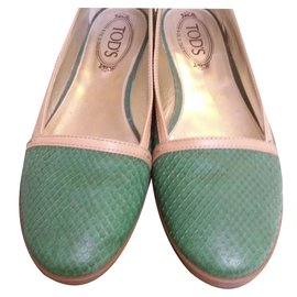 Tod's-Sapatilhas de ballet-Verde