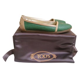 Tod's-Zapatillas de ballet-Verde