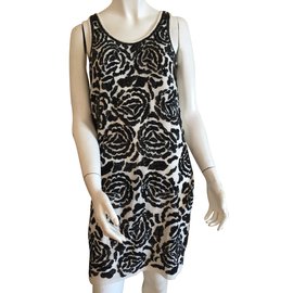 Twin Set-Vestidos-Negro,Beige