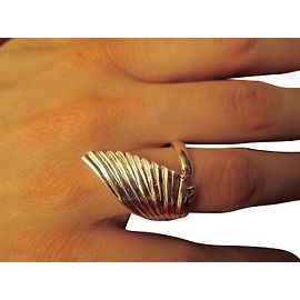 Autre Marque Silver Wing Ring 925 Silvery