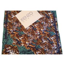 Sciarpa in seta Kenzo TIGRE stampa leopardata Stampa leopardo