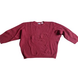 Pull Alaïa en coton rose framboise Rose