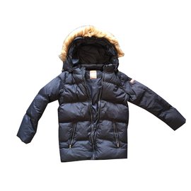 Napapijri-Boy Coats Outerwear-Navy blue