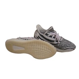 Adidas-yeezy boost v2 zebra sneakers-White,Grey