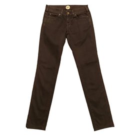 Jeans Slim Notify Marrón Algodón Castaño