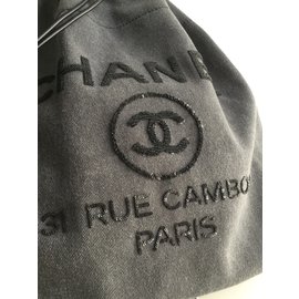 Chanel-Deauville-Gris antracita