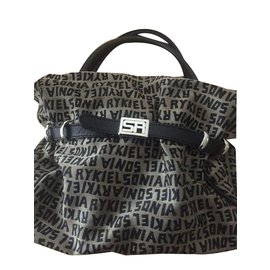 Sonia Rykiel-Handbags-Black,Taupe
