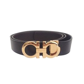 Salvatore Ferragamo-Belts-Black