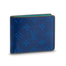Louis Vuitton-Billetero monedero para hombre Louis Vuitton-Azul