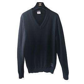 Chanel Pulls, gilets homme Noir