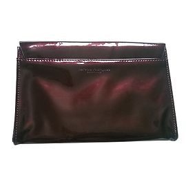 Autre Marque Narciso Rodriguez Pouch Dark Red Varnished Synthetic Leather Dark red