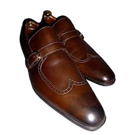 Santoni-Lace ups-Light brown
