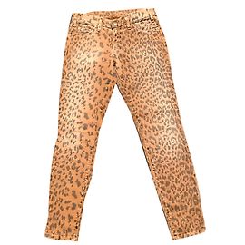 Vaqueros Current Elliott Slim Fit Estampado Leopardo Cognac Coñac