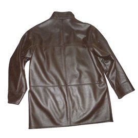 Balmain-Men Coats Outerwear-Brown