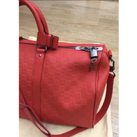 Louis Vuitton-45 keepall infini fusion-Orange