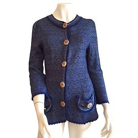 Manoush Jersey de algodón azul Talla L Azul