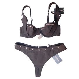 ensemble SG et  string  noir Chantal Thomass - 85 C/40 Noir