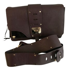 Gianni Versace-VERSACE Stardvst shoulder bag - DK10C BORDEAUX-Dark brown