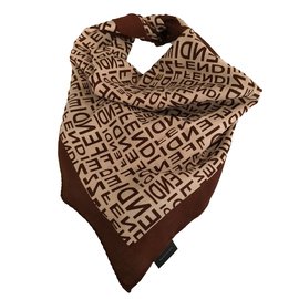Fendi-Silk scarves-Brown