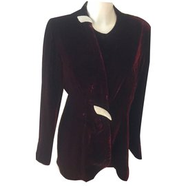 Thierry Mugler Jackets Dark red
