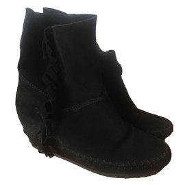 Ash-Ankle Boots-Black