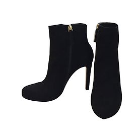 Boots daim noir Pura Lopez Noir