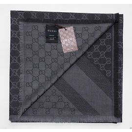 Schal ggweb gucci neu Anthrazitgrau