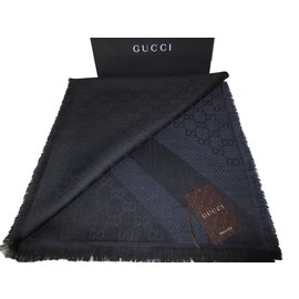 Gucci-SCARF GGWEB GUCCI NUEVO-Azul marino
