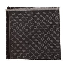 Gucci-GGWEB GUCCI SCARF NEW  COLOR BROWN-Braun