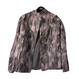 Autre Marque Giacca di pelliccia grigia Grigio