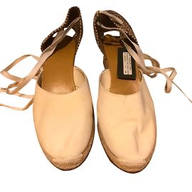 Loro Piana Espadrilles Cream Suede Leather Cream Cream