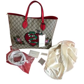 Gucci-Gucci Edição Limitada Soft GG Supreme Tote Bag - Brand New com tags!-Bege