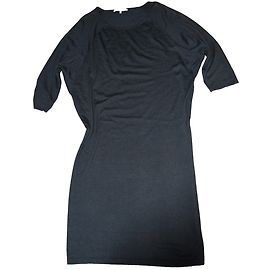 Gerard Darel Strickkleid aus Viskose und Kaschmir Grau Grau