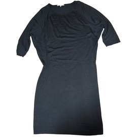 Robe pull Gerard Darel grise en viscose et cachemire Gris