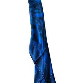 Hermès-Seiden Schals-Blau