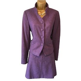 Agnès b. Terno de saia Roxo