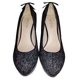 Escarpins Guess en cuir gris Gris