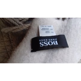 Hugo Boss-Hugo Boss men's scarf-Taupe