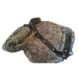 Autre Marque Giacca in velluto bianco e nero Please Multicolore